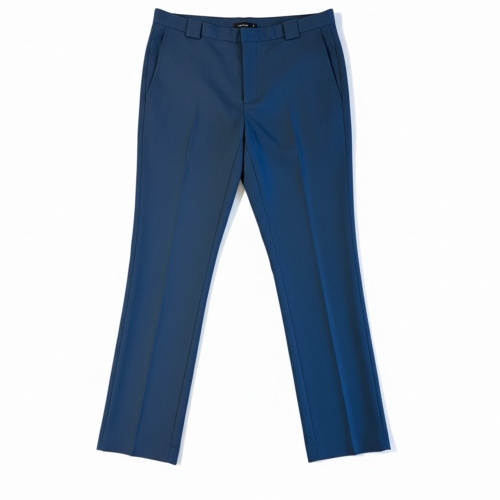 Acne Studios Archival Runway Harri Navy Blue Wool Mohair Trousers Pants Size 34